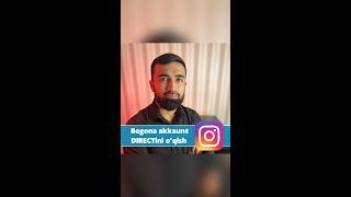 Qanday qilib begona instagram akkaunt Directini ochish mumkin?