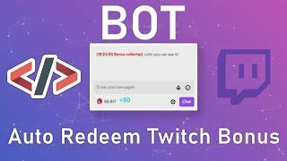 Bot Auto Redeem Twitch Bonus - Tutorial 