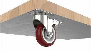 GBL - Heavy Duty Caster Wheels 125mm - Load up to 800KG Castors