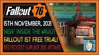 Fallout 76: Daily News! [15th November, 2021] - NEW Inside the Vault!