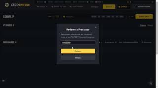 CSGOEmpire.com FREE Coins BUG! csgo empire free case code. csgoempire promo code