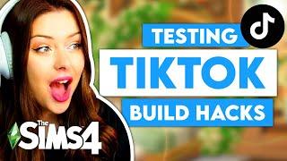 Testing Sims 4 Tiktok Hacks for Building // Sims 4 Build Tips and Tricks to Improve Your Builds!