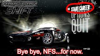 This is why 'NFS Shift' videos are not uploaded.