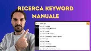 Come faccio ricerca keyword manuale