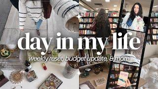 day in my life: end of week reset routine, estate sale finds, & bookstore trip