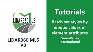 CADPlugins | 12 Batch set styles by unique values of element attributes - LiDAR Software Tutorial