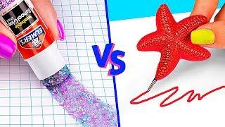 10 DIY Mermaid School Supplies vs Fairy School Supplies