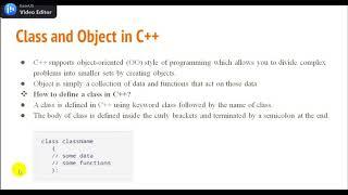 Cin/Cout Function, Class and Object Concept & Structure with Arrow operator # OOP using C++