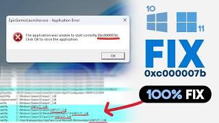 How to Fix 0xc00007b Error Windows | 2024 Guaranteed Fix