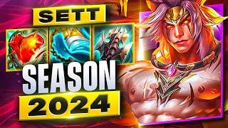 S14 High Elo Sett Gameplay #1 - Season 14 Split 1 SoloQue - Sett Builds&Runes - Sett Guide