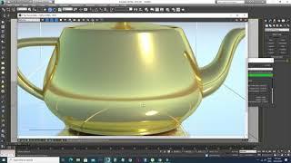 3ds Max Vray Realistic Gold Material