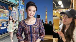 8 DAYS FLIGHT as a Singapore Airlines Cabin Crew to Tokyo & Los Angeles 