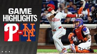 Phillies vs. Mets Game Highlights (9/22/24) | MLB Highlights