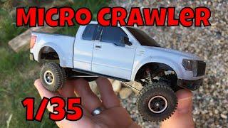 Awesome Micro Crawler Micro Crawling! Worlds smallest RC crawler. upgraded 1/35 scale