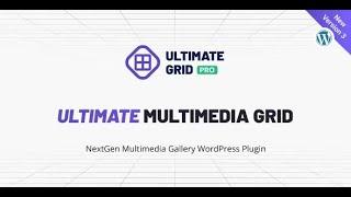 Ultimate Grid Pro WordPress Plugin By FWDesign