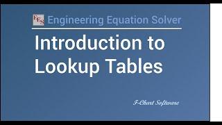 Introduction to Lookup Tables