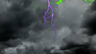 Green Screen Storm with Lightning effects