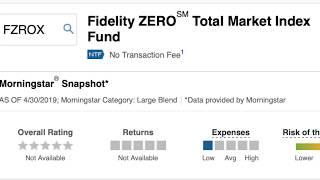 FZROX : Fidelity's ZERO total market mutual fund