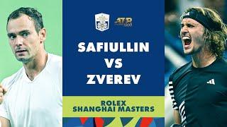 Roman Safiullin vs Alexander Zverev Highlights | Rolex Shanghai Masters 2023