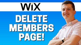 How To Delete Member pages In Wix 2020