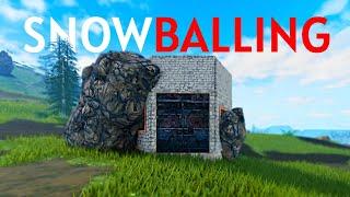 SNOWBALLING From a ROCK BASE | Fallen Survival