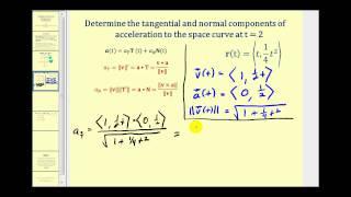 Determining the Tangential and Normal Components of Acceleration