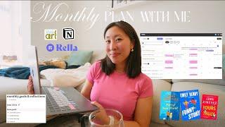 June Plan with Me: Korean learning update, content planning with Rella, monthly goals & more