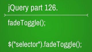 jquery fade toggle function - part 126