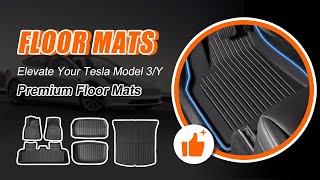 Upgrade Your Tesla Model Y with Tesevo's Premium Floor Mats | Must-Have Accessories!