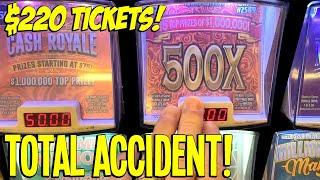 IT WAS A TOTAL ACCIDENT! $50 500X Lottery Ticket