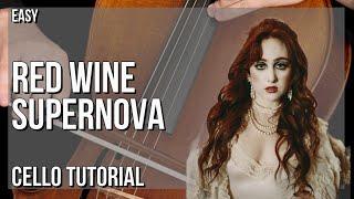 How to play Red Wine Supernova by Chappell Roan on Cello (Tutorial)