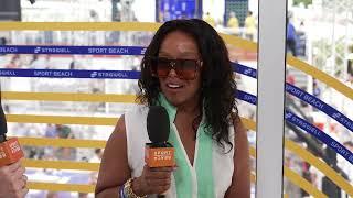 Dr. Charlene Thomas, Vice President of Marketing, Def Jam Records in the SPORT BEACH Content Studio