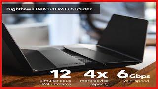 NETGEAR Nighthawk WiFi 6 Router (RAX120) 12-Stream Dual-Band Gigabit Router