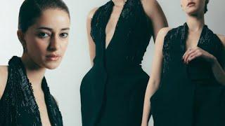 Ananya pandey in black dress!Nmacc Arts and cafe preview 2024!Entertainmentandlooks #ananyapandey