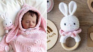 Crochet Bunny Teething Toy 