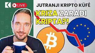 Kriptovalute: Bo kripto kriv za krizo? - Jutranji Kripto Küfé LIVE