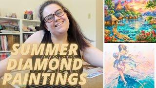 all of my summer themed diamond paintings 2024!