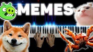 MEMES COMPILATION ON PIANO