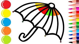 Draw for Kids. Draw for Children. How to Draw an Umbrella.