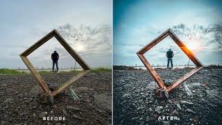 EDIT AMAZING PHOTOS Using MOBILE | DARK BLUE TONE | FocoClipping