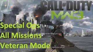 Call of Duty: Modern Warfare 3 - All Special Ops Missions Complete on Veteran (Gameplay/Walkthrough)