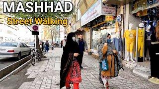 IRAN walking street in Mashhad City | Shahid Hanaei Street مشهد_ایران