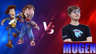 Woody, Chucky VS MrBeast | MUGEN