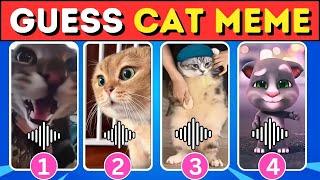 Guess CAT Meme Song Challenge | #cat #meme #explorepage