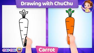 How to Draw a Carrot? - More Drawings with ChuChu - ChuChu TV Drawing Lessons for Kids