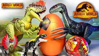 New Dominion Jurassic World Dinosaurs - Hatching Dinosaur Eggs - Therizinosaurus, Yangchuanosaurus