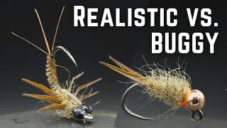 The TRUTH About What Catches MORE Fish?? Realistic vs  “buggy” Flies (#3)