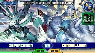 Zephagamon vs Cendrillmon - EX-07 Matchplay Commentary ft. RISU!