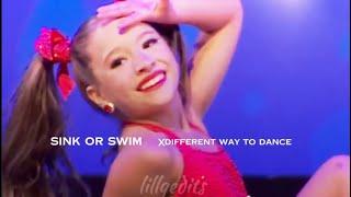 sink or swim x different way to dance |dance moms audio swap|