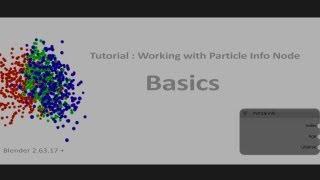 Introduction to 'PARTICLE INFO' Node in Cycles with Blender (Part 1 of 2)